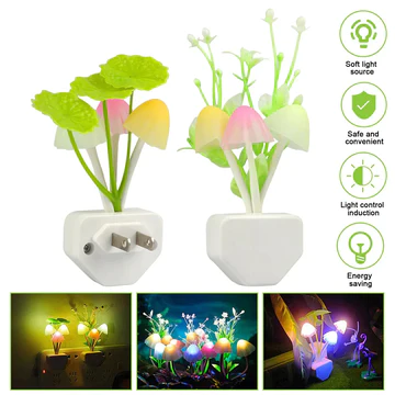 Mushroom Led Night Light For Home ( Random Color )🔥