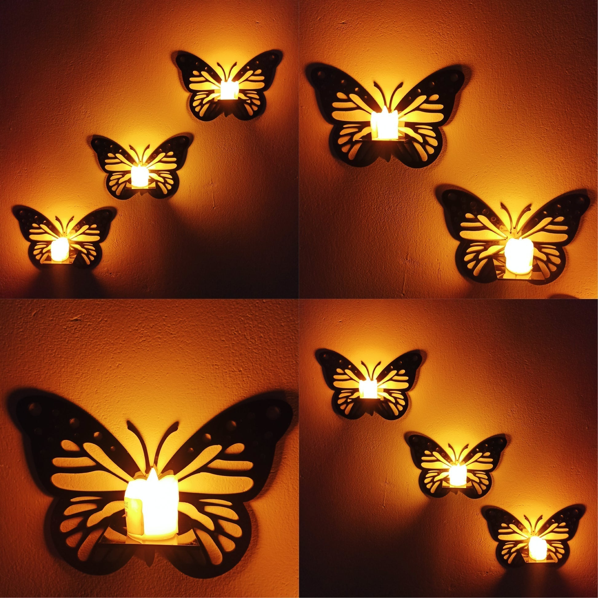 Butterfly Wall Shelf (3 Piece) wooden🔥