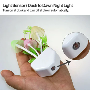 Mushroom Led Night Light For Home ( Random Color )🔥