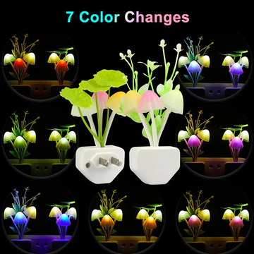 Mushroom Led Night Light For Home ( Random Color )🔥