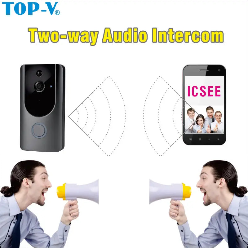 Video Intercom Smart WIFI Doorbell Camera 720P Door Phone