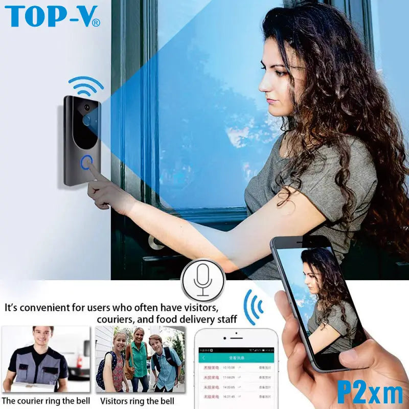 Video Intercom Smart WIFI Doorbell Camera 720P Door Phone