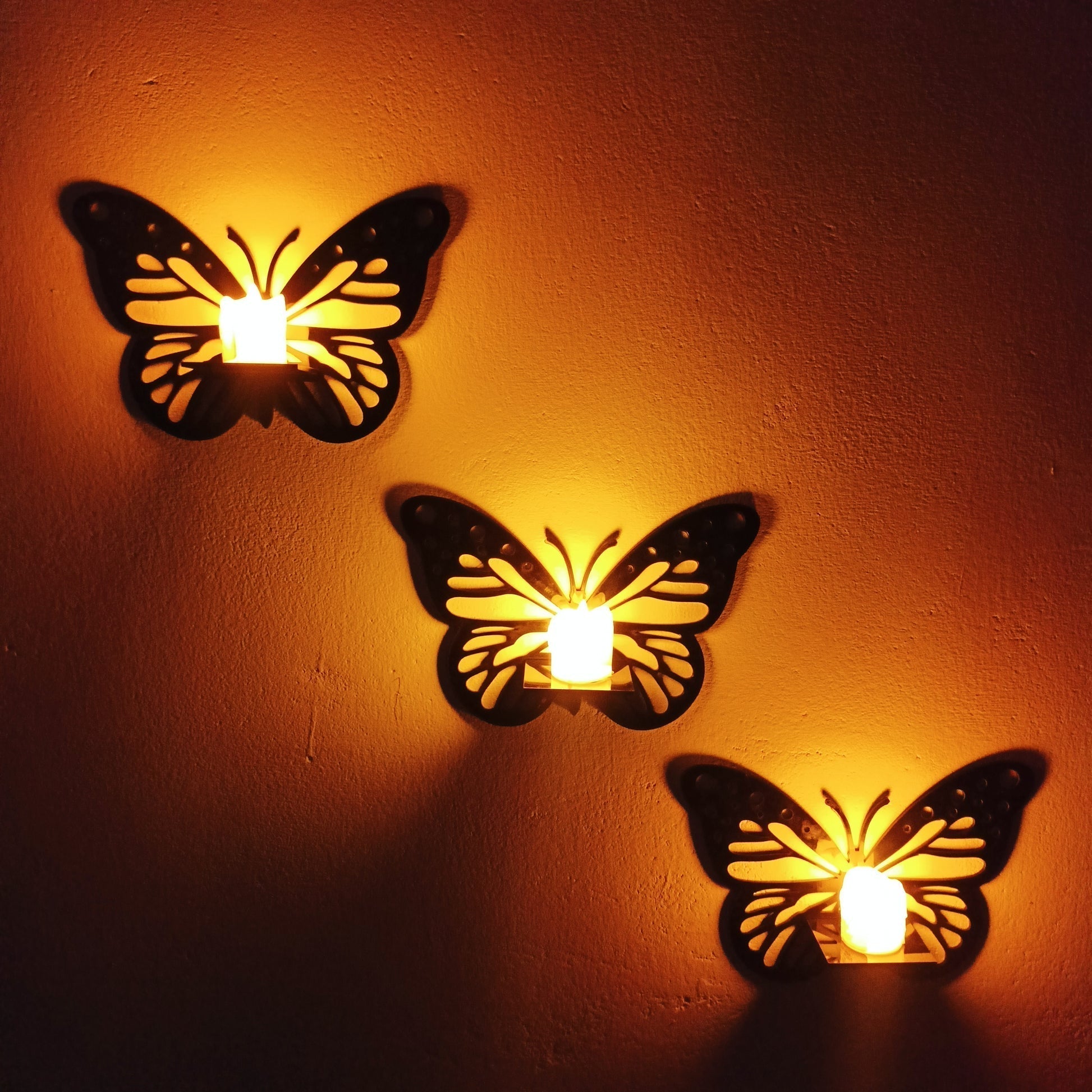 Butterfly Wall Shelf (3 Piece) wooden🔥