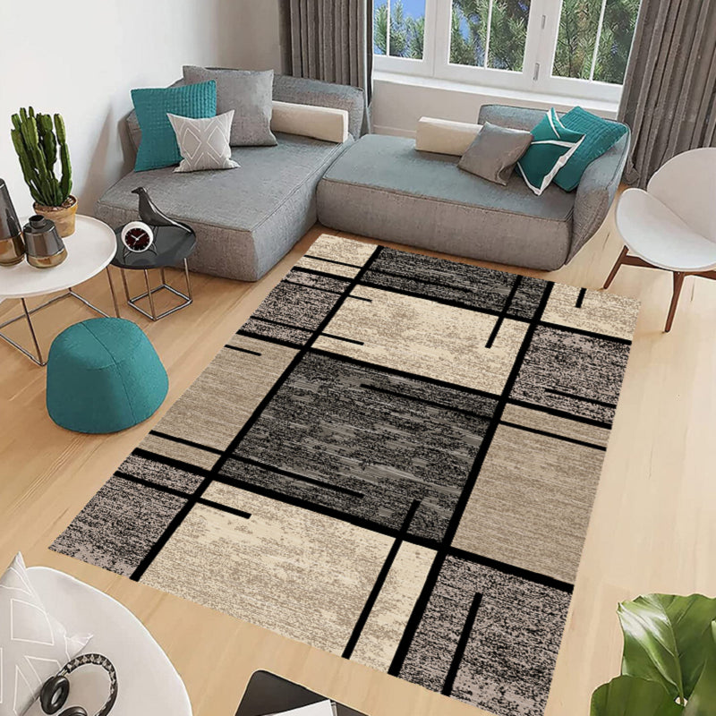 Modern Geometric Carpet for Living Room Decor Sofa Table