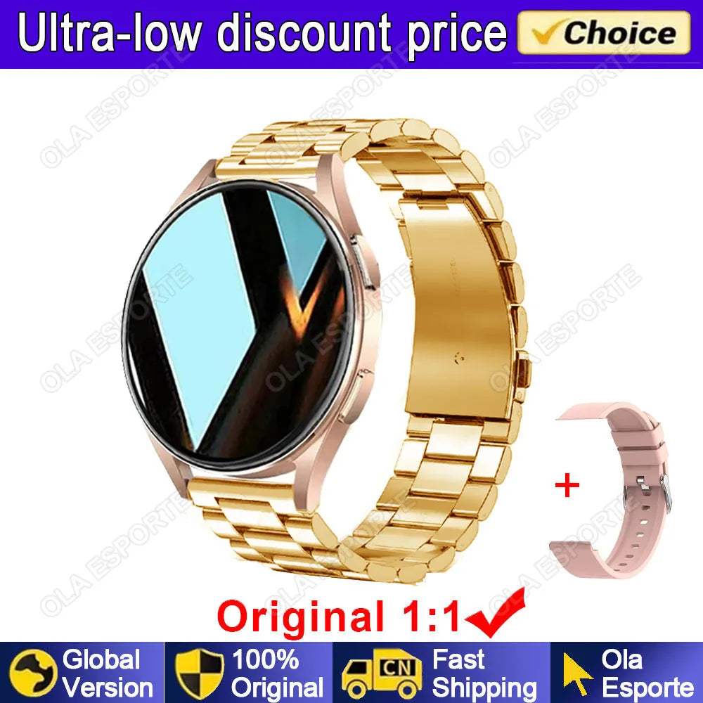 Bluetooth Call Smart Watch Women Custom Dial Steel Watches