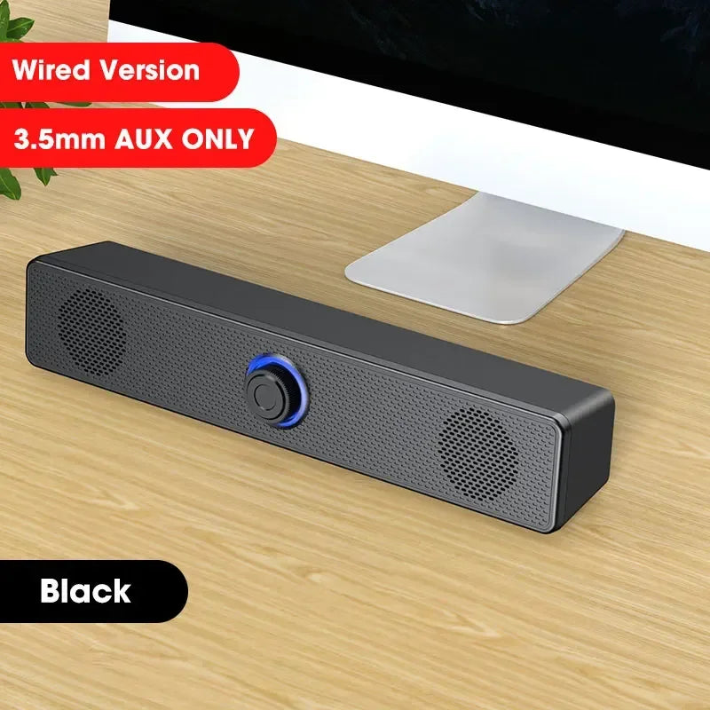 PC Soundbar Wired and Wireless Bluetooth Speaker USB