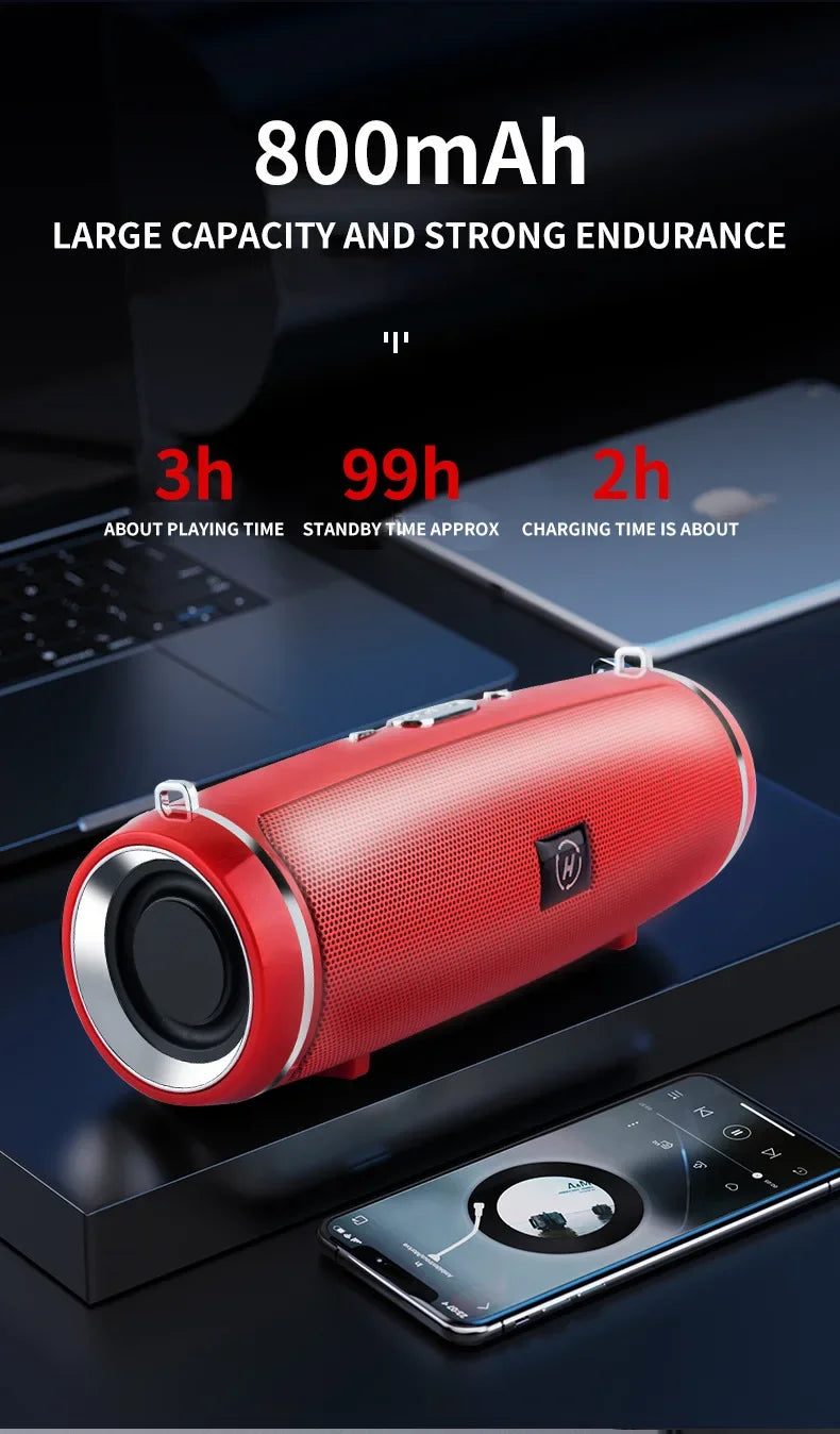 Portable Bluetooth Speaker Mini Wireless HIFI Surround Sound Subwoofer