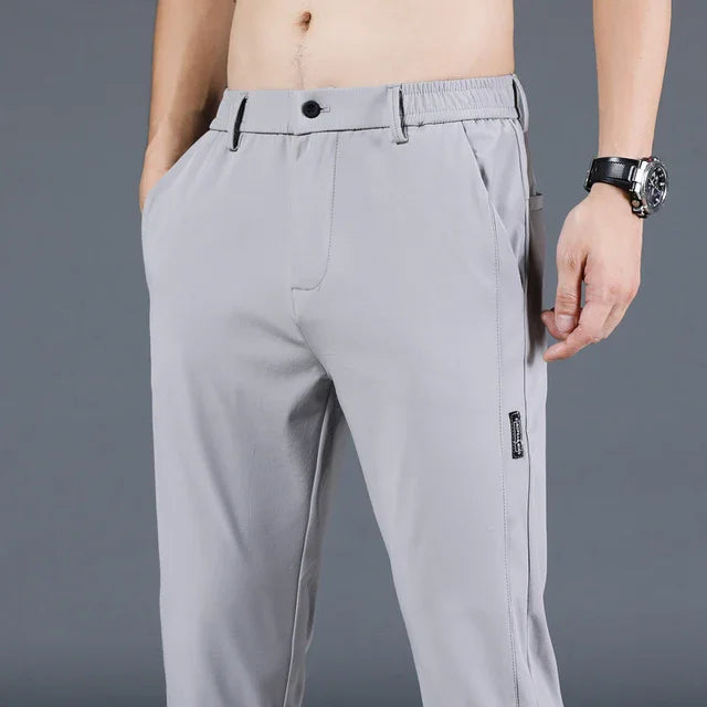 2024 New Fashion Casual Men's Casual Pants Summer Thin Ice