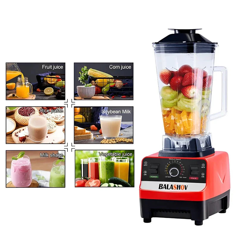 2000W Heavy Duty Commercial Blender Fruit Mixer Juicer Food