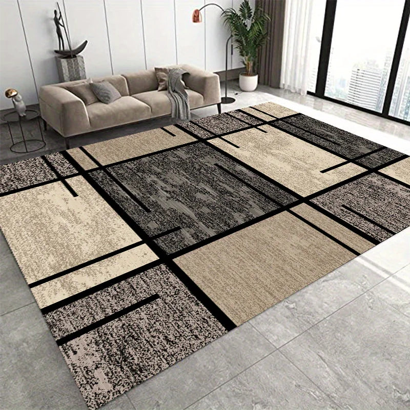 Modern Geometric Carpet for Living Room Decor Sofa Table