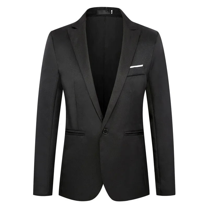 New Casual Western-style Men's Blazer Slim Fit Korean Fashion