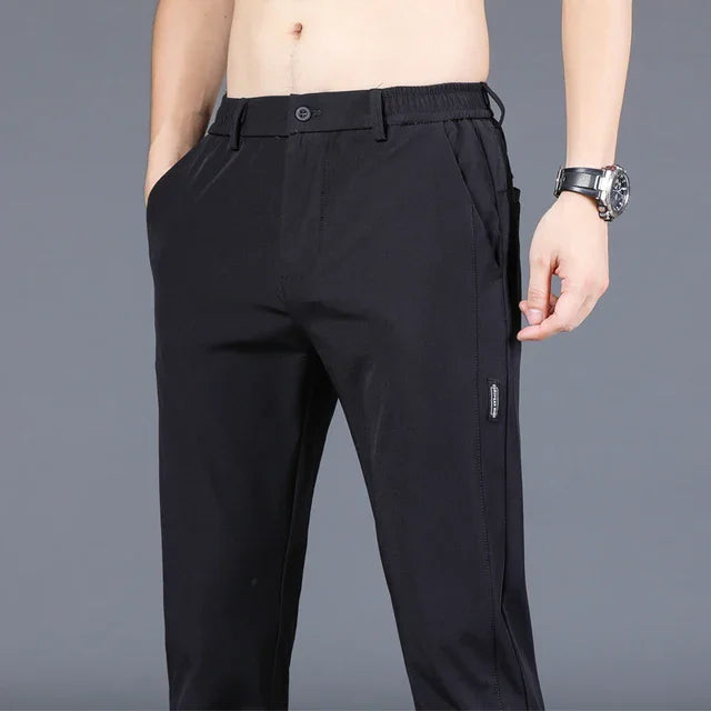 2024 New Fashion Casual Men's Casual Pants Summer Thin Ice