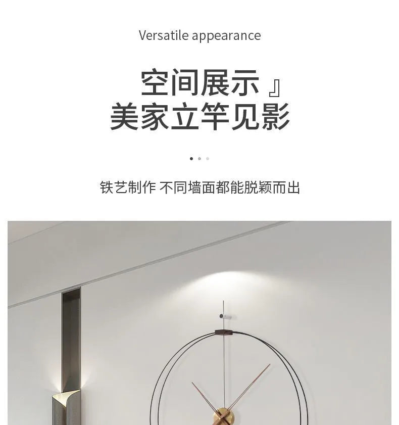 Aesthetic Design Wall Clocks Vintage Korean Simple Restaurant