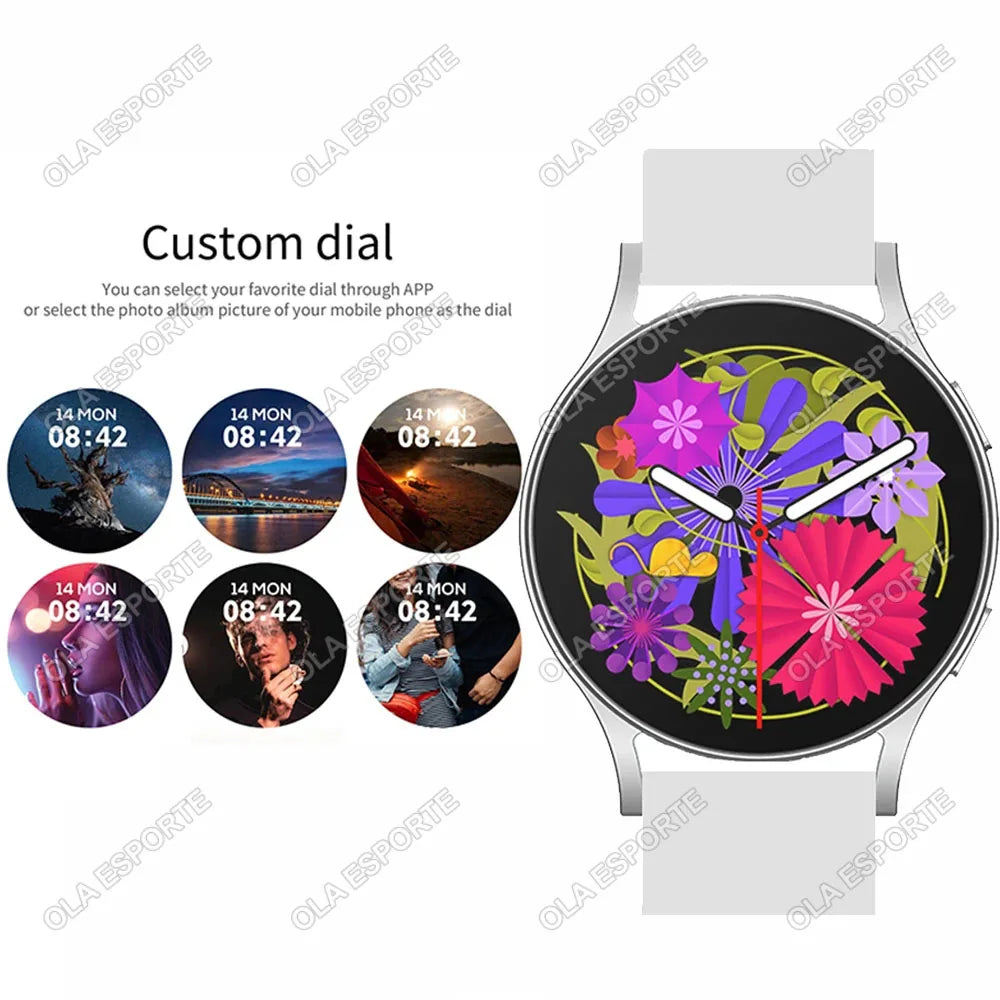 Bluetooth Call Smart Watch Women Custom Dial Steel Watches