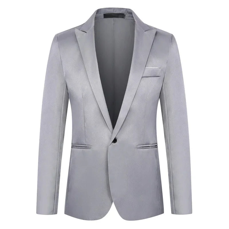 New Casual Western-style Men's Blazer Slim Fit Korean Fashion