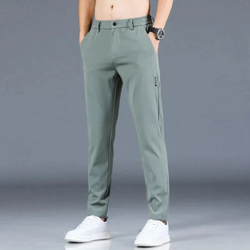 2024 New Fashion Casual Men's Casual Pants Summer Thin Ice