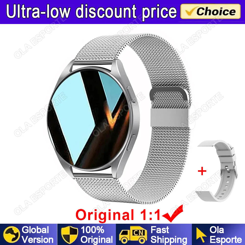 Bluetooth Call Smart Watch Women Custom Dial Steel Watches