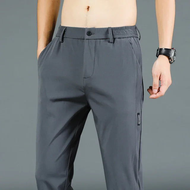 2024 New Fashion Casual Men's Casual Pants Summer Thin Ice