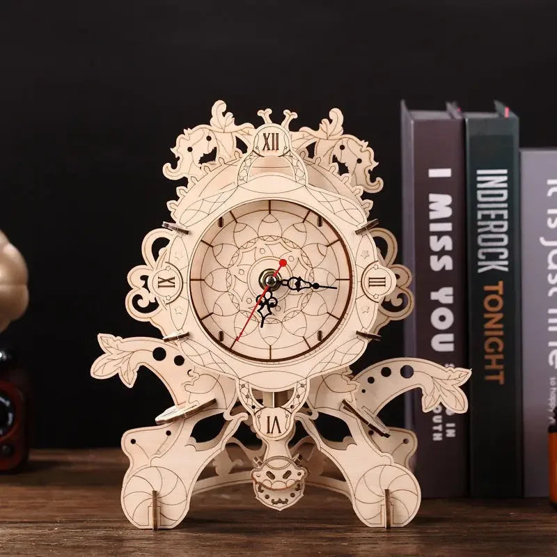 Musical Note Wall Clock 3D Three-dimensional Puzzle Diy