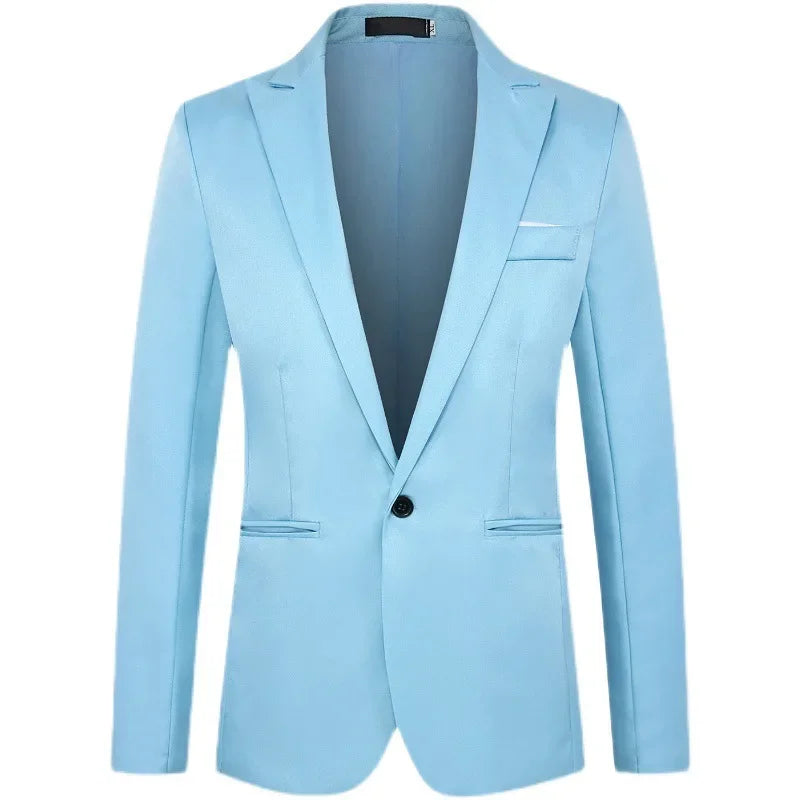 New Casual Western-style Men's Blazer Slim Fit Korean Fashion