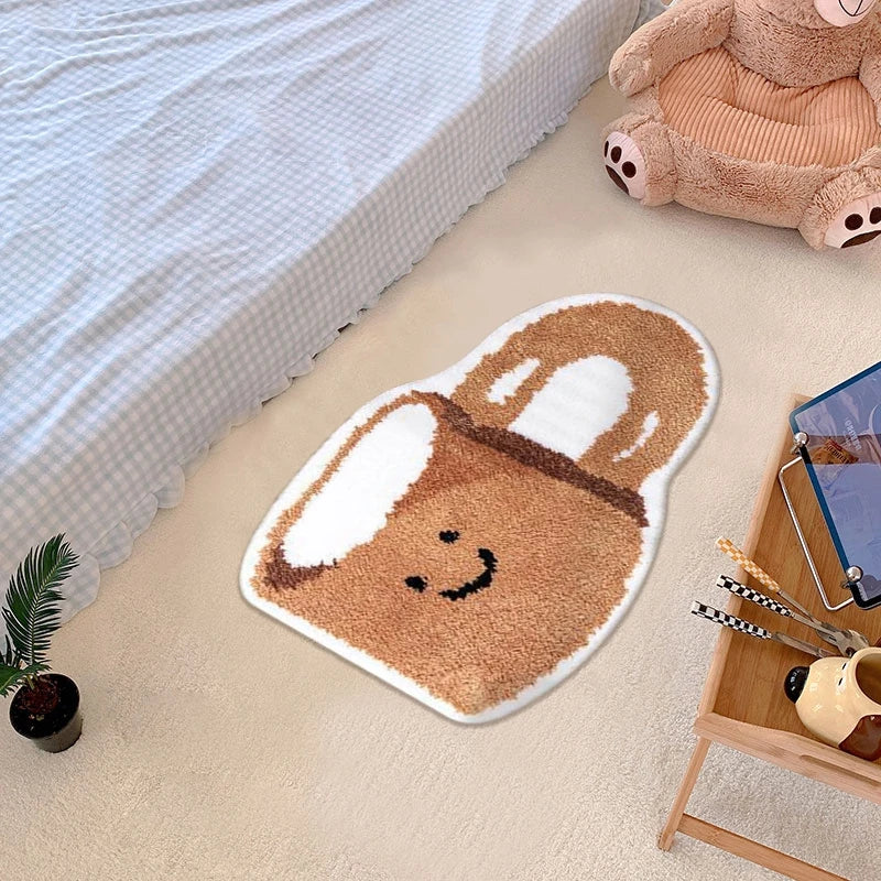 Kawaii Bear Rug Carpet for Living Room Bederoom Beside Area Rugs