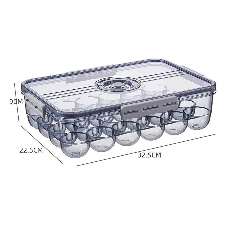 Kitchen Refrigerator Storage Box, Food Grade, PET Plastic, Transparent