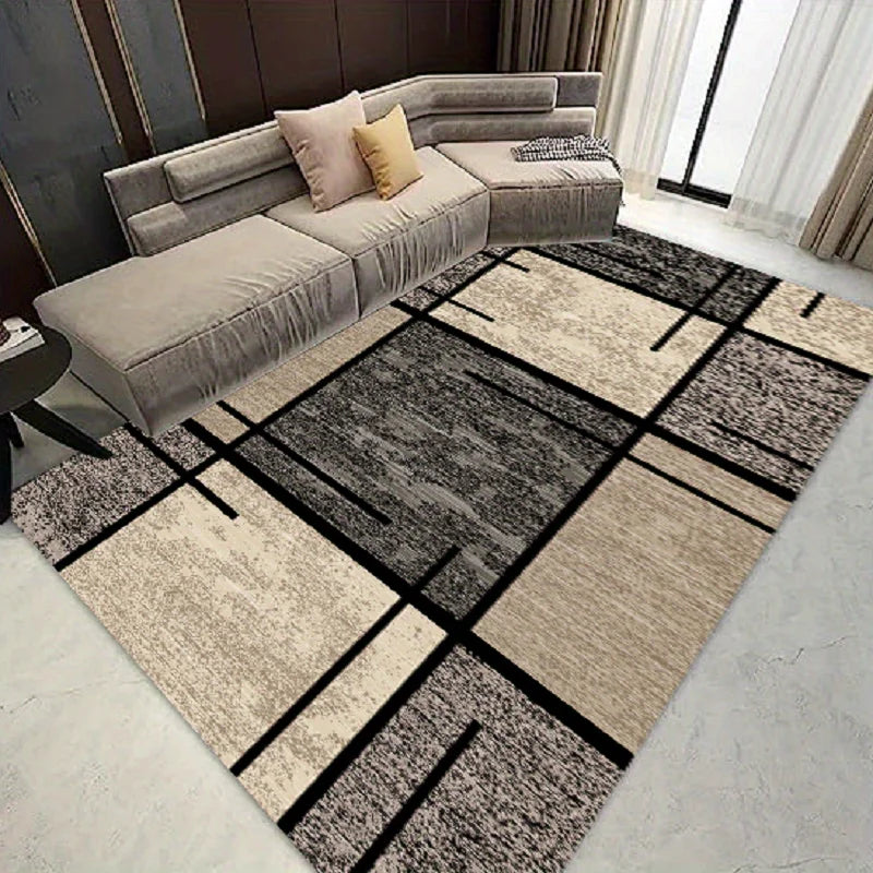 Modern Geometric Carpet for Living Room Decor Sofa Table