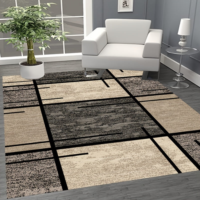 Modern Geometric Carpet for Living Room Decor Sofa Table