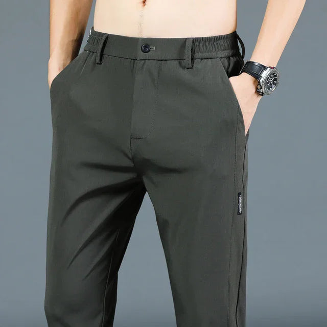 2024 New Fashion Casual Men's Casual Pants Summer Thin Ice