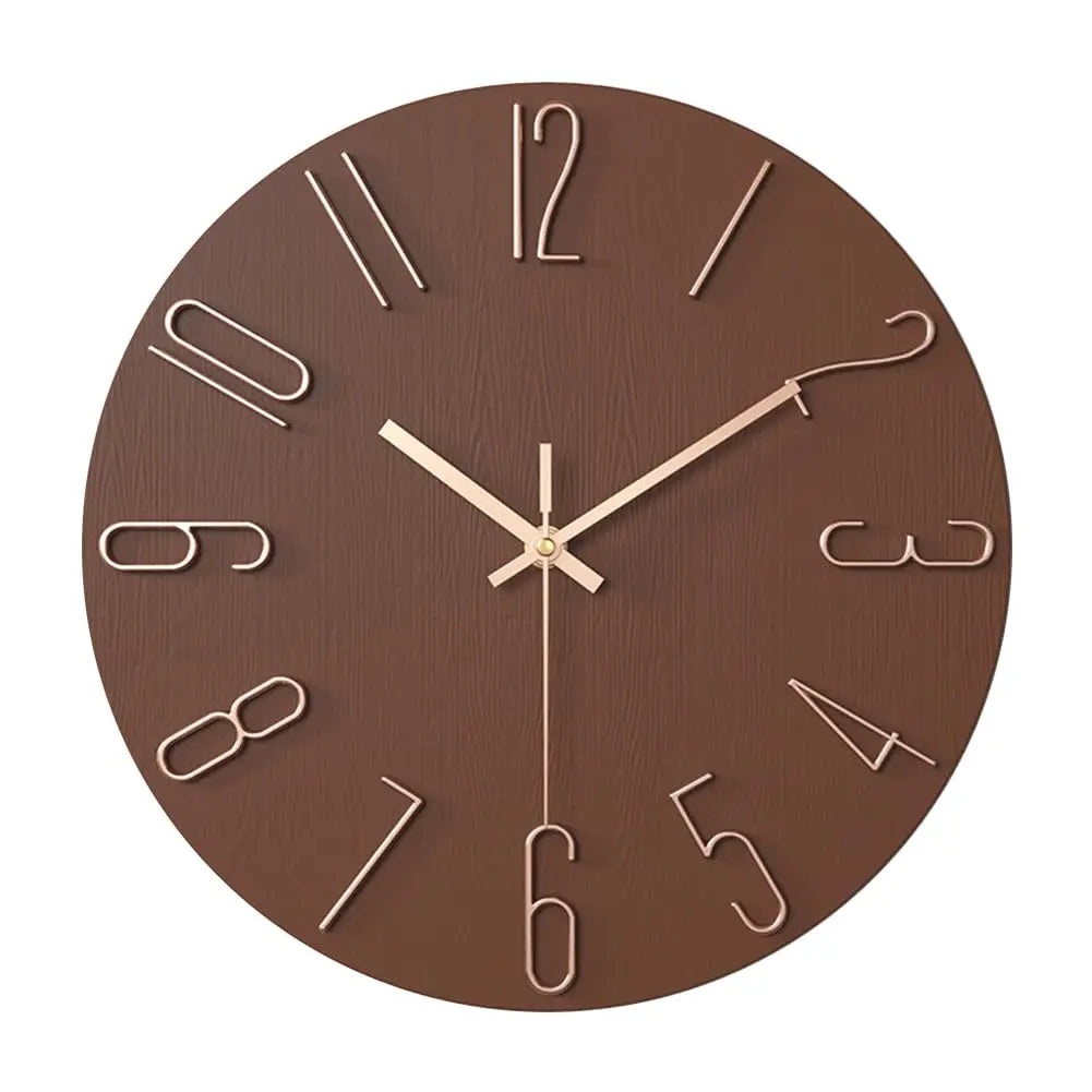 12inch Wall Clocks Living Room Silent Brief Wall Clock Nordic Fashion