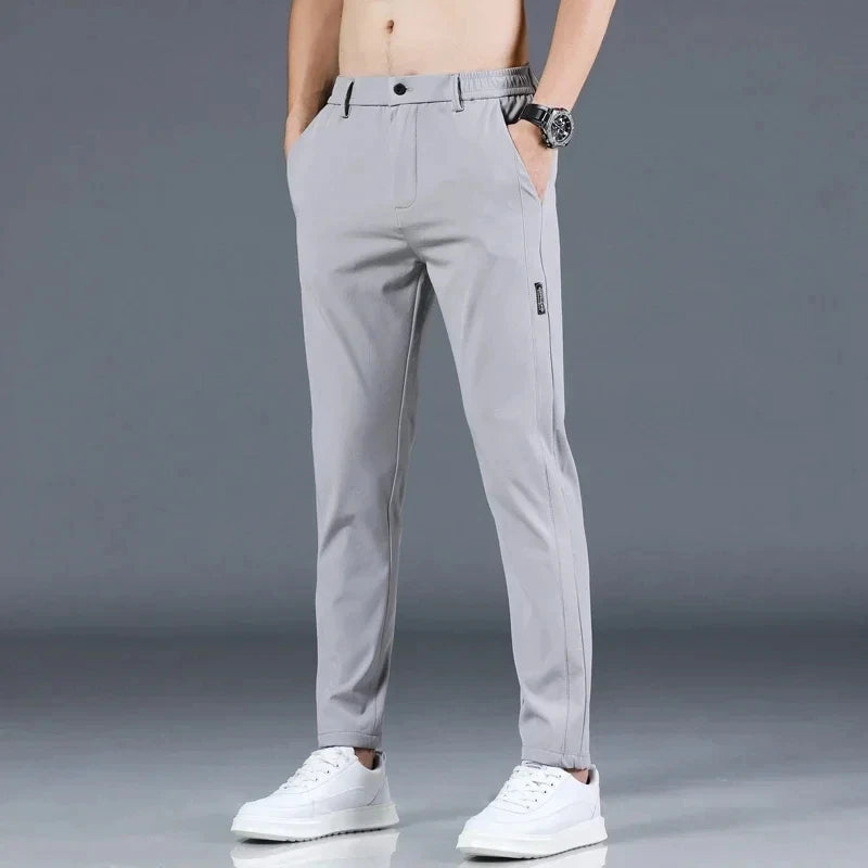 2024 New Fashion Casual Men's Casual Pants Summer Thin Ice