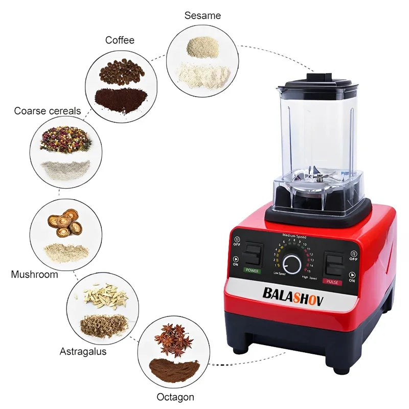 2000W Heavy Duty Commercial Blender Fruit Mixer Juicer Food