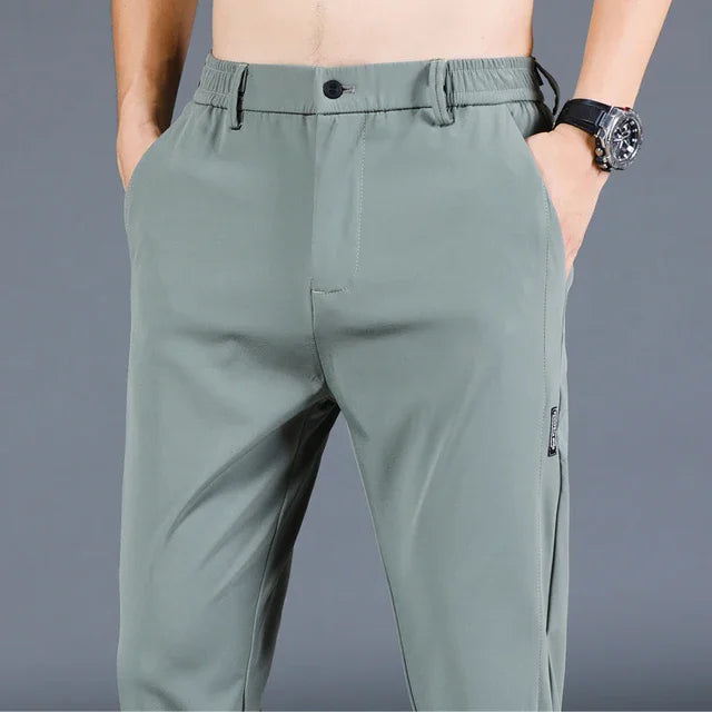 2024 New Fashion Casual Men's Casual Pants Summer Thin Ice