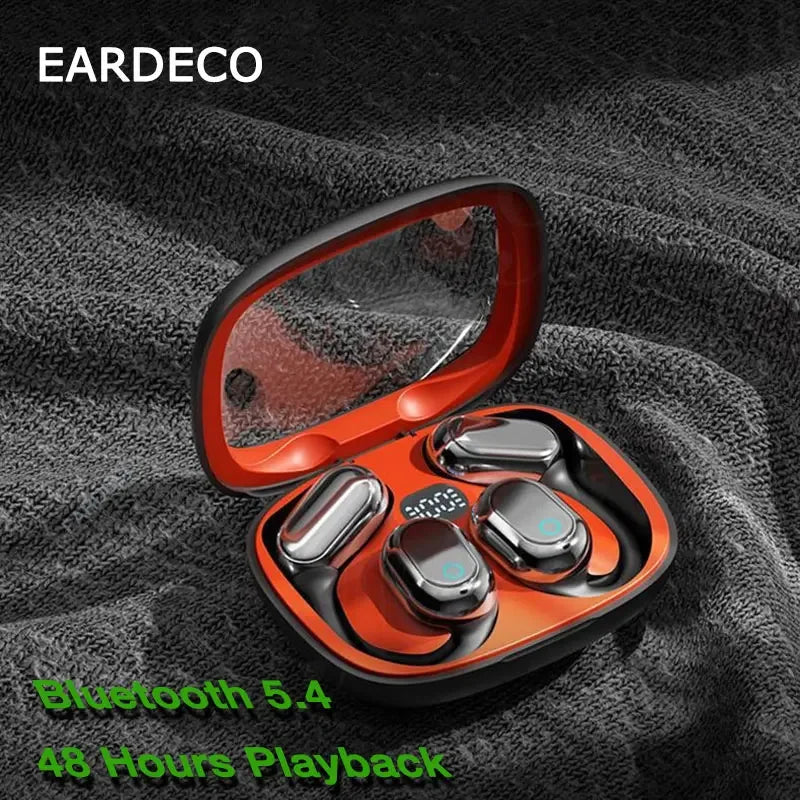 EARDECO Earhook Earphone Bluetooth V5.4 Bass Wireless Headphones