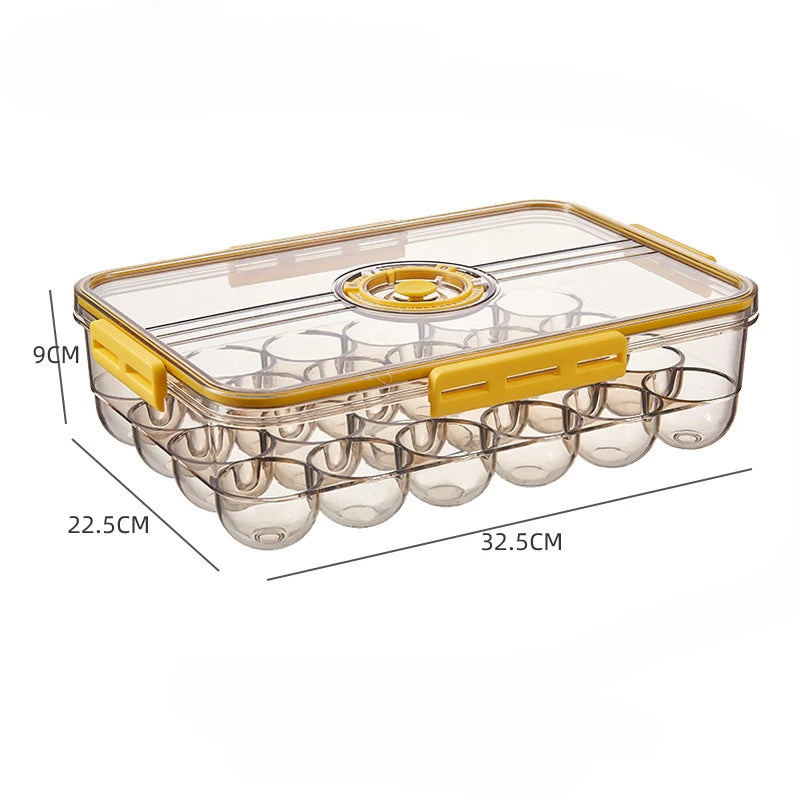 Kitchen Refrigerator Storage Box, Food Grade, PET Plastic, Transparent