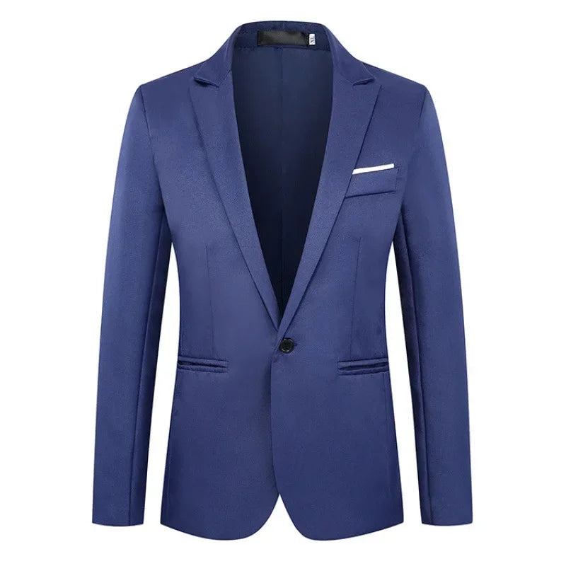 New Casual Western-style Men's Blazer Slim Fit Korean Fashion