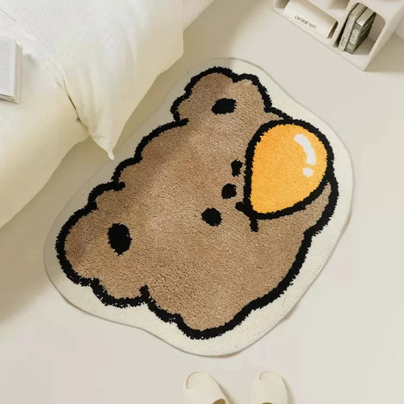 Kawaii Bear Rug Carpet for Living Room Bederoom Beside Area Rugs