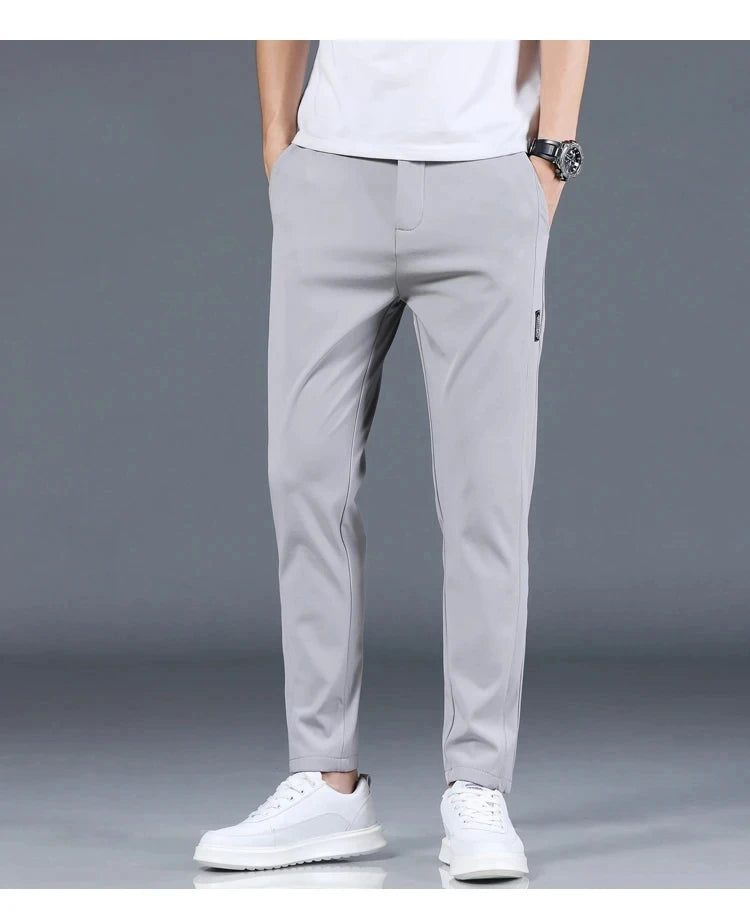 2024 New Fashion Casual Men's Casual Pants Summer Thin Ice