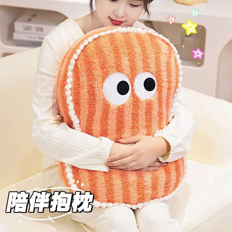 Funny Big Eyes Anime Doll Plush Throw Pillow Soft Stuffed Plush