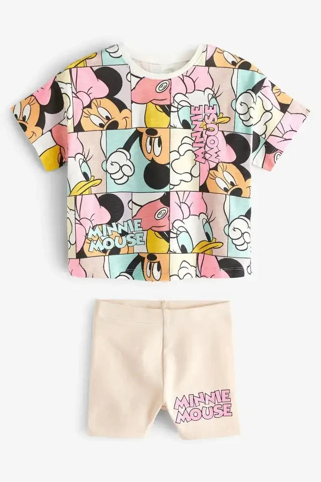 Summer New Disney Mickey Boys Tracksuit Short Sleeved