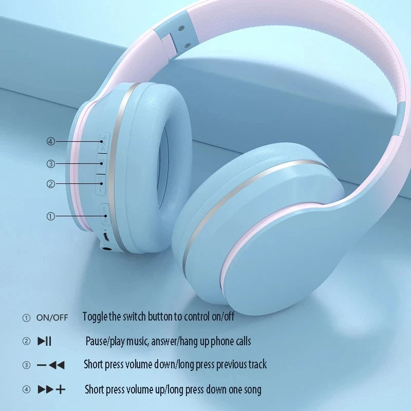 Gradient Headset Wireless BT 5.1 Headphones With Mic