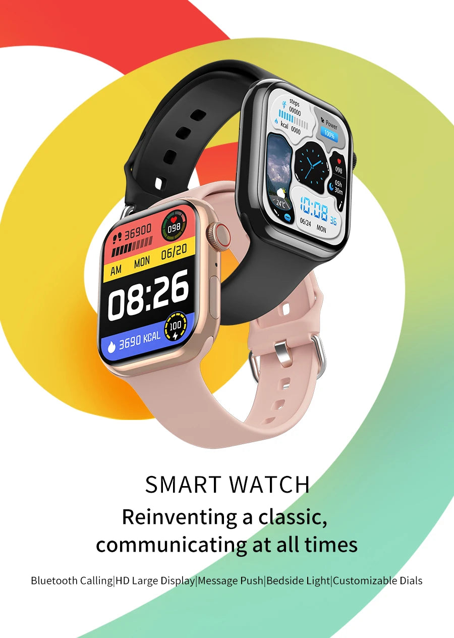 New Watch 9 Smart Watch Fitness Women Always Display