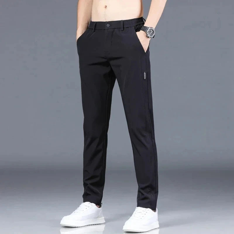 2024 New Fashion Casual Men's Casual Pants Summer Thin Ice