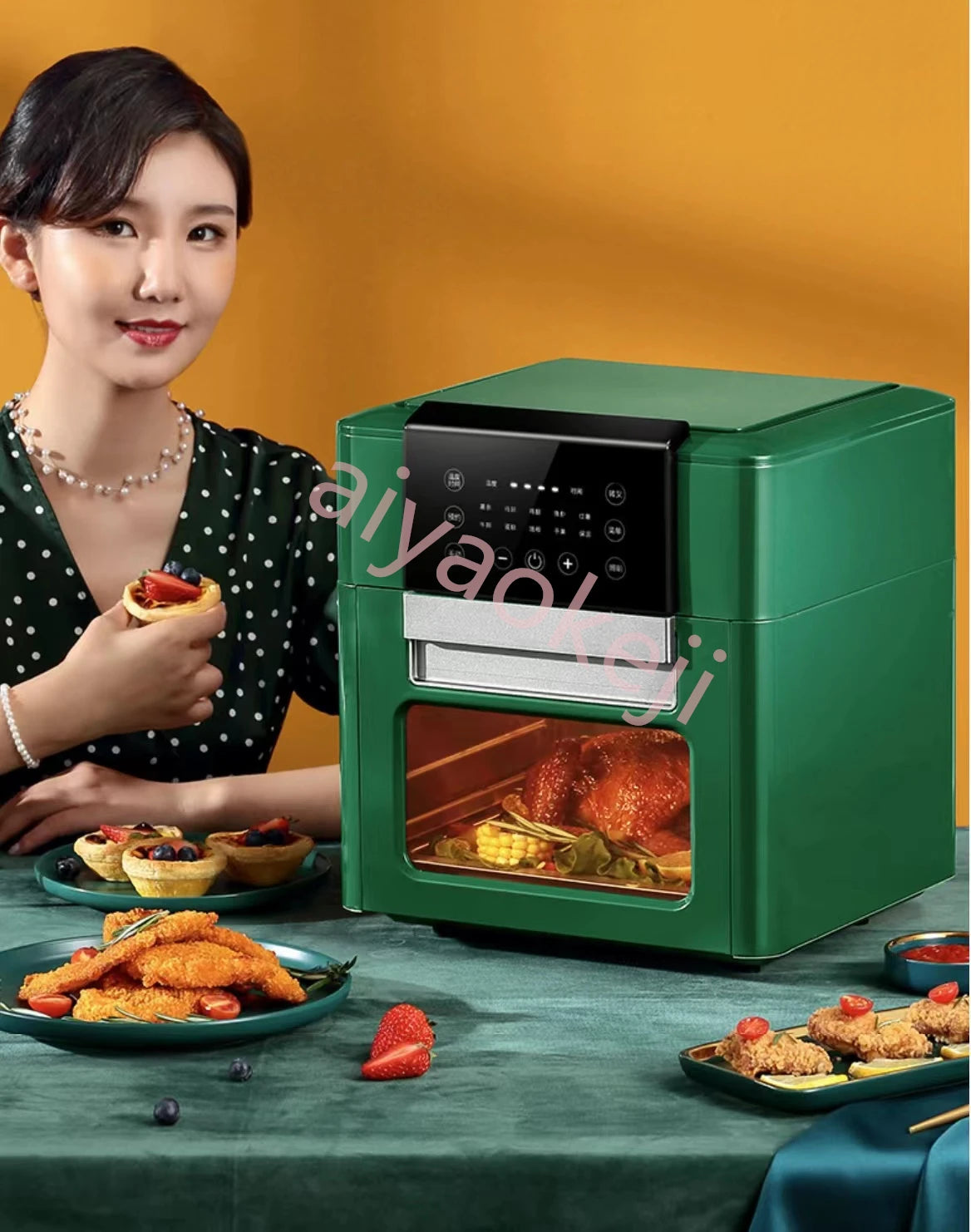 Electric Air Fryer Oven Nonstick Toaster French fries Oil free Health