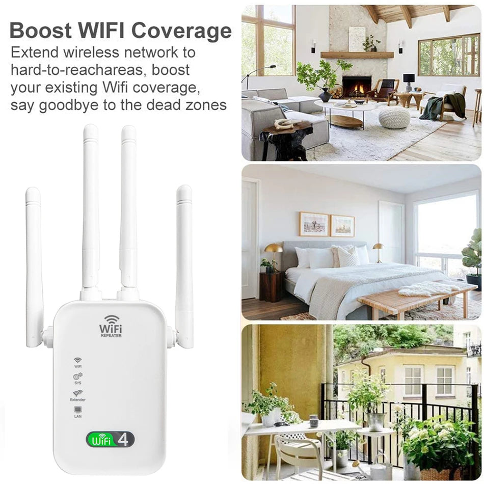 Creacube 300M WiFi Repeater WiFi Ethernet Extender Wireless