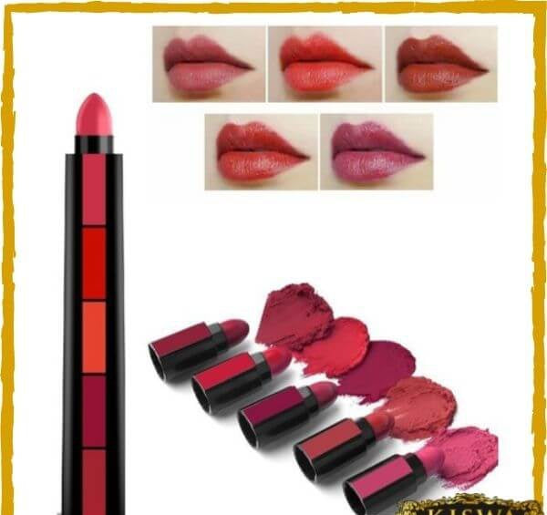 5 in 1 Matte Changeable Lipstick