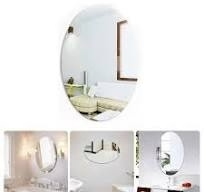 Oval Acrylic mirror wall sticker