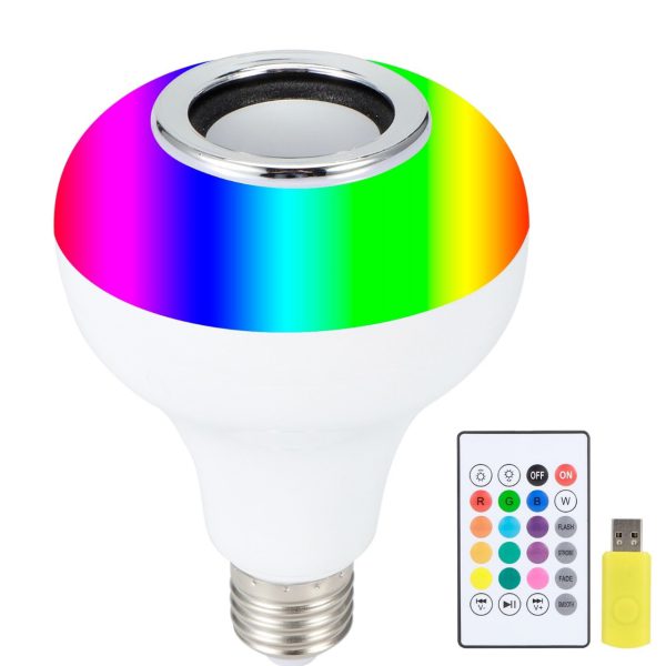 LED Bluetooth Speaker bulb with remote control